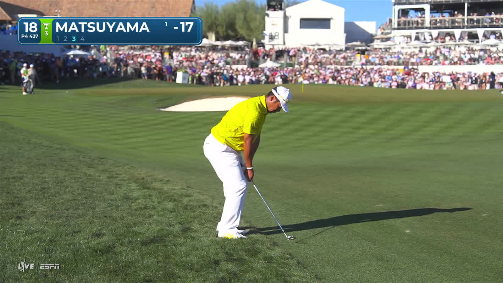 Hideki Matsuyama | Round 4 | 18th hole | Shot 3 | 2026 WM Phoenix Open