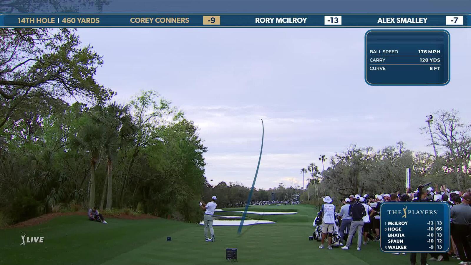 Corey Conners | Round 4 | 14th hole | Shot 1 | 2025 THE PLAYERS
