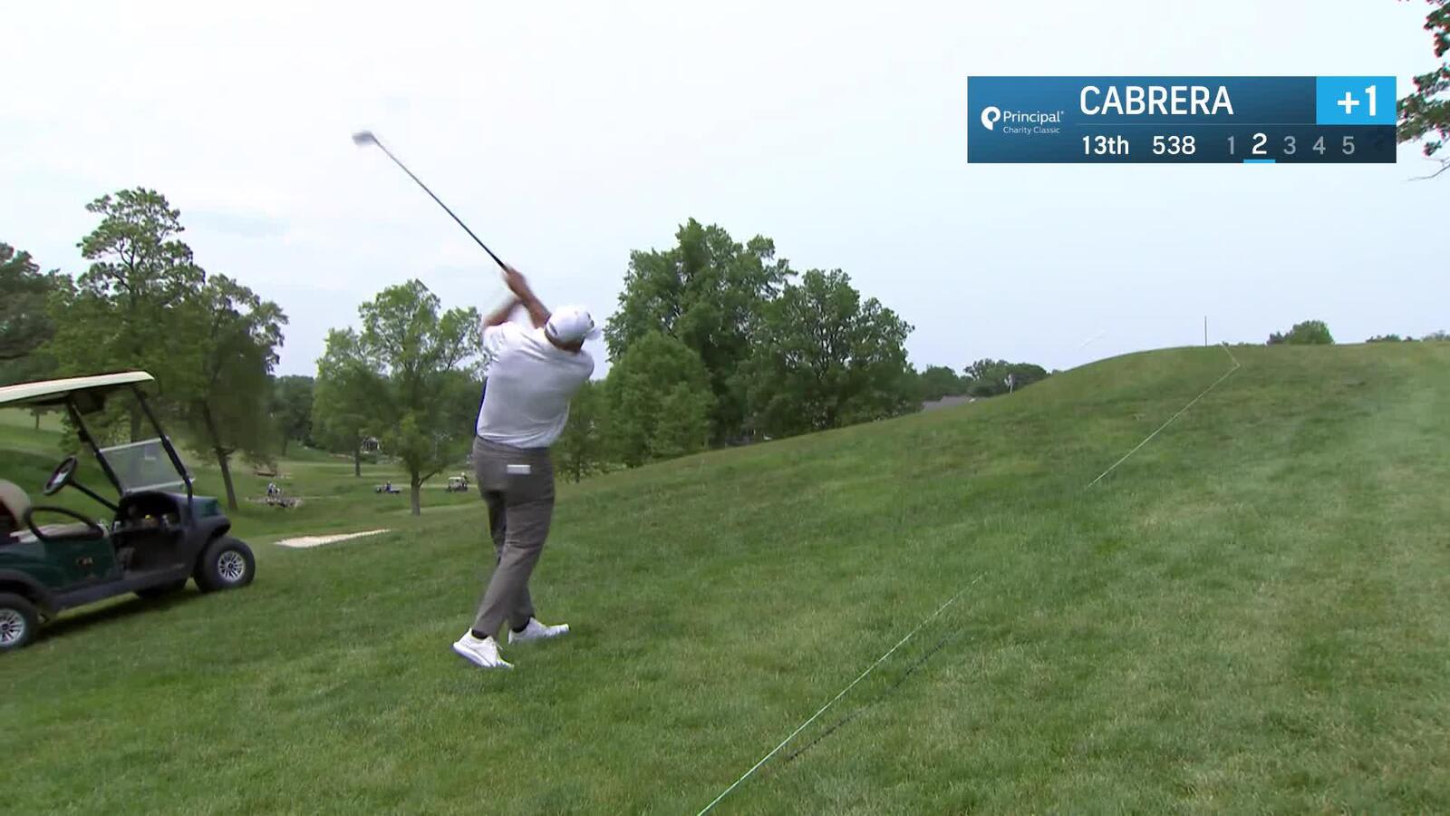 Ángel Cabrera | Round 1 | 13th hole | Shot 2 | 2025 Principal