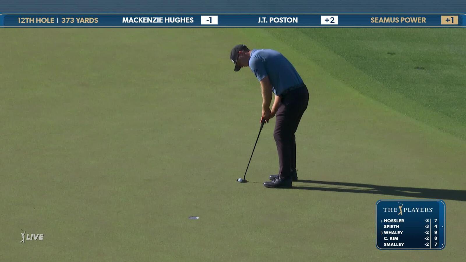 Seamus Power | Round 1 | 12th hole | Shot 4 | 2025 THE PLAYERS