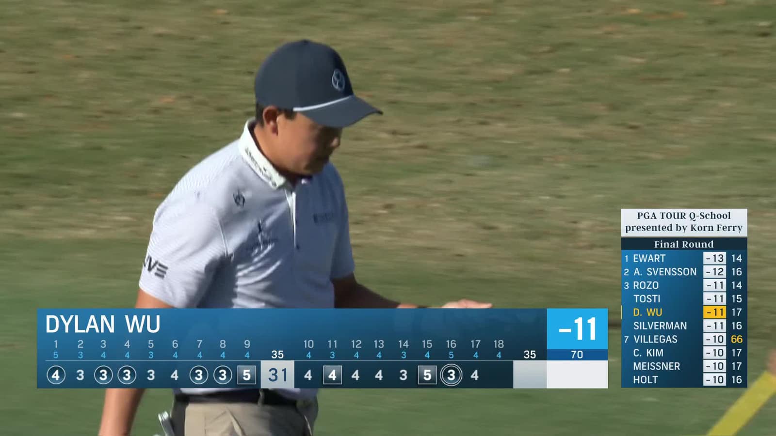 Dylan Wu | Round 4 | 17th hole | Shot 4 | 2025 PGA TOUR Q-School