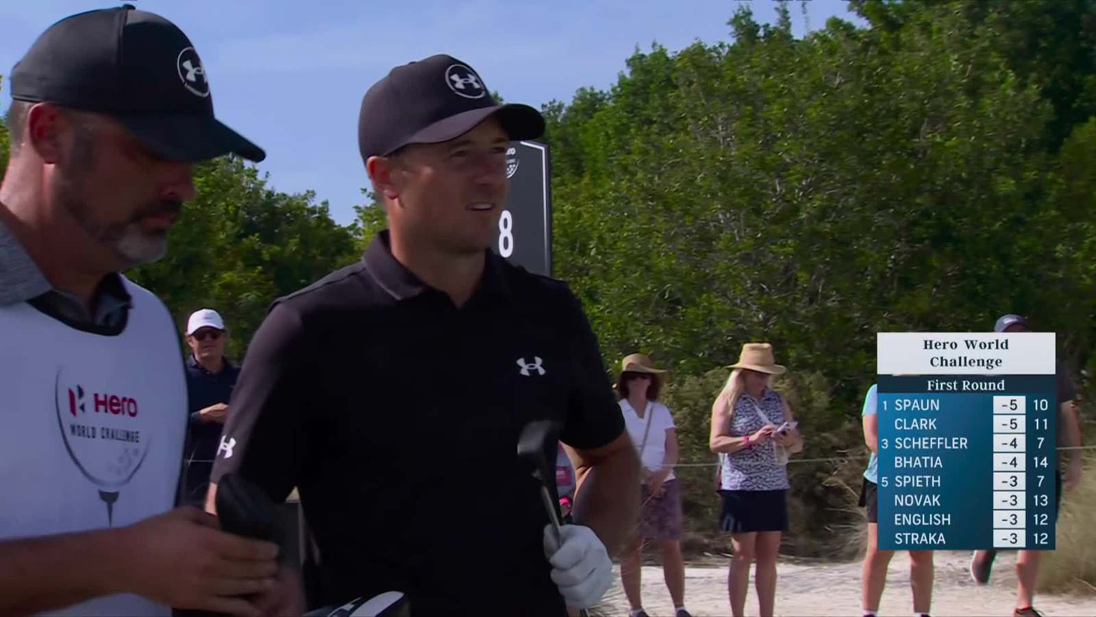 Jordan Spieth | Round 1 | 8th hole | Shot 1 | 2025 Hero World Challenge