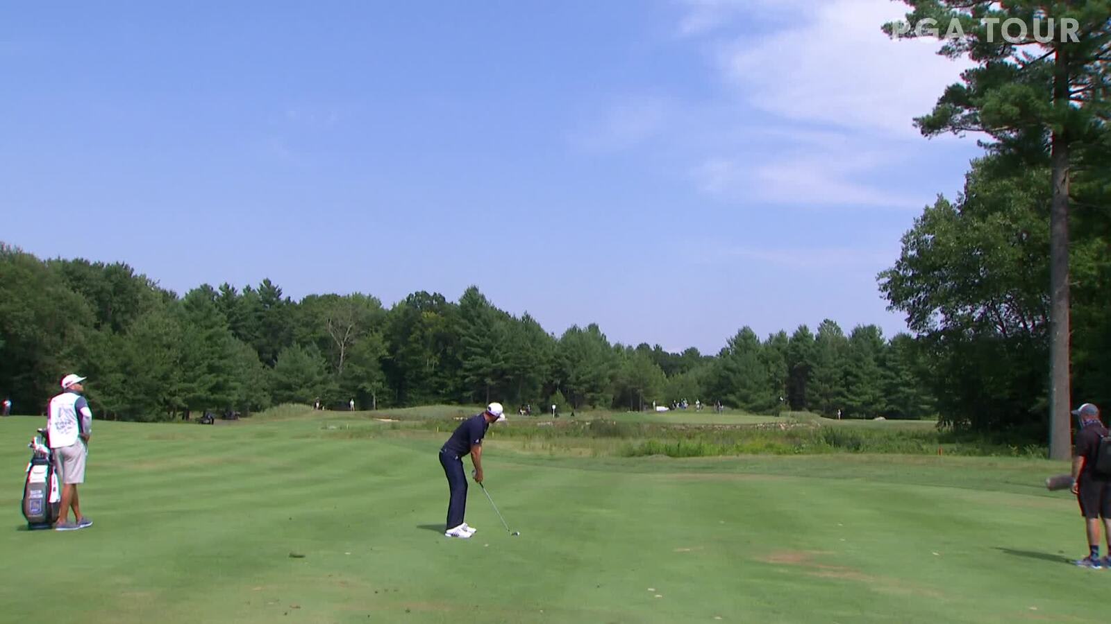 Dustin Johnson | 2020 THE NORTHERN TRUST | Round 4 | 2nd hole | Shot 2