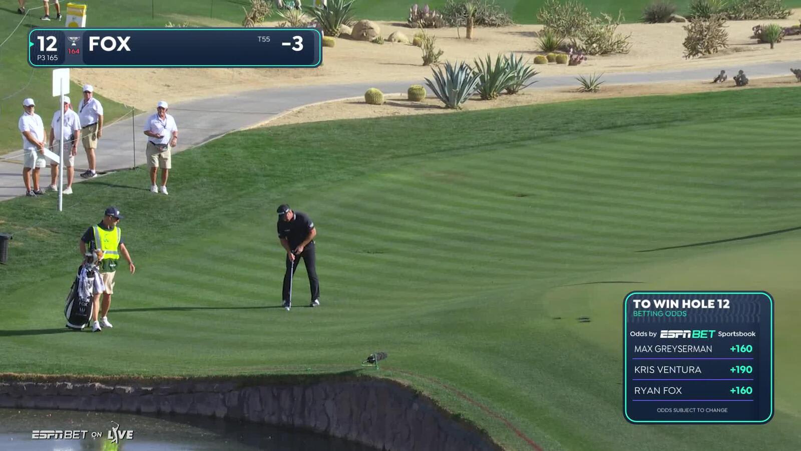Ryan Fox | Round 4 | 12th hole | Shot 2 | 2025 WM Phoenix Open