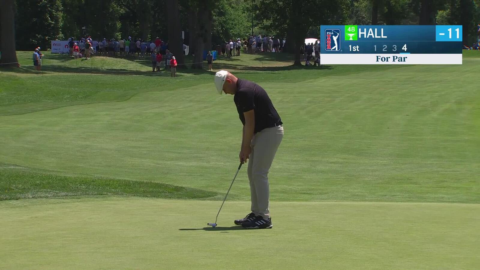Harry Hall | Round 3 | 1st hole | Shot 4 | 2025 Rocket Classic