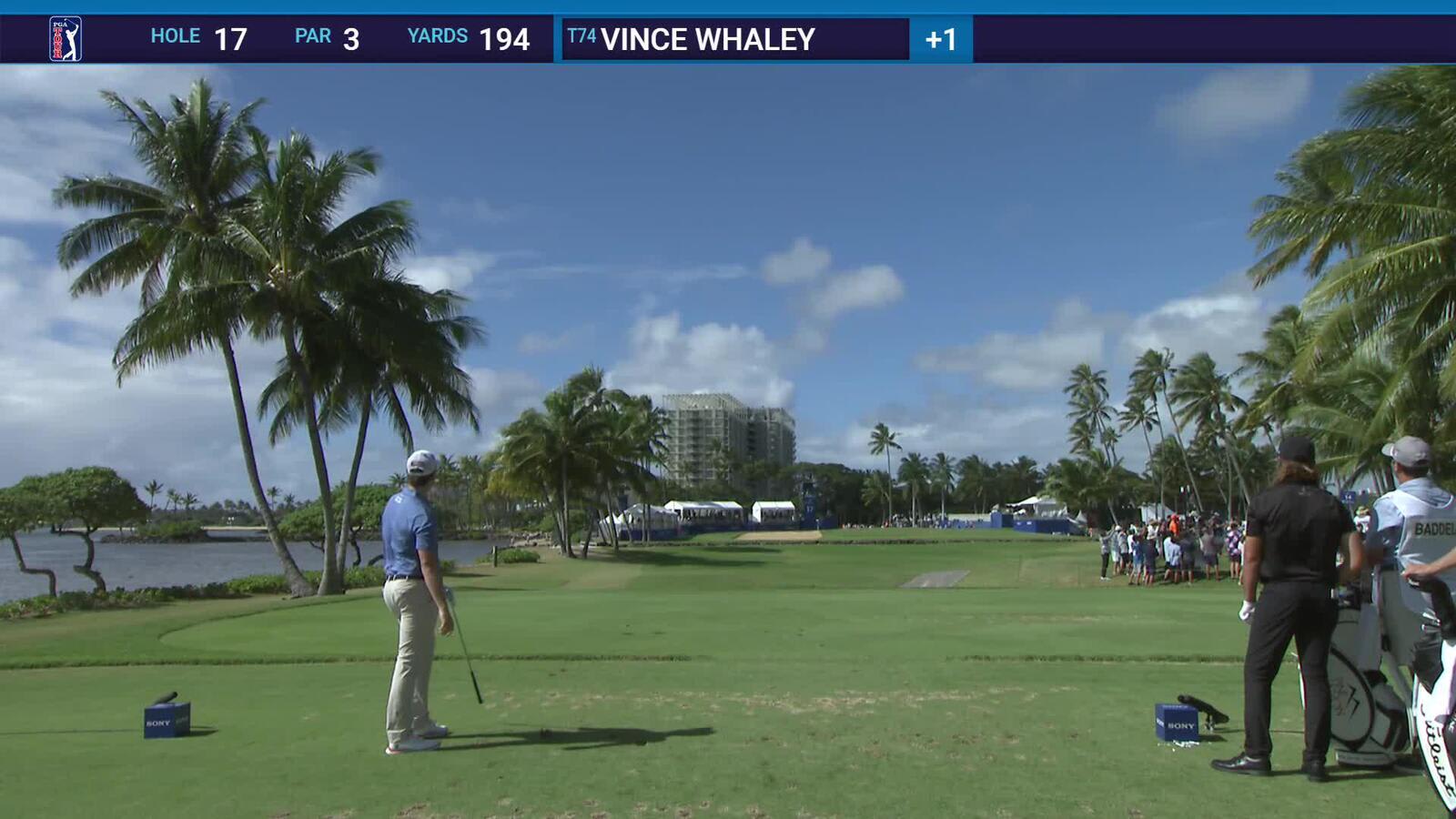 Vince Whaley | Round 4 | 17th hole | Shot 1 | 2025 Sony Open