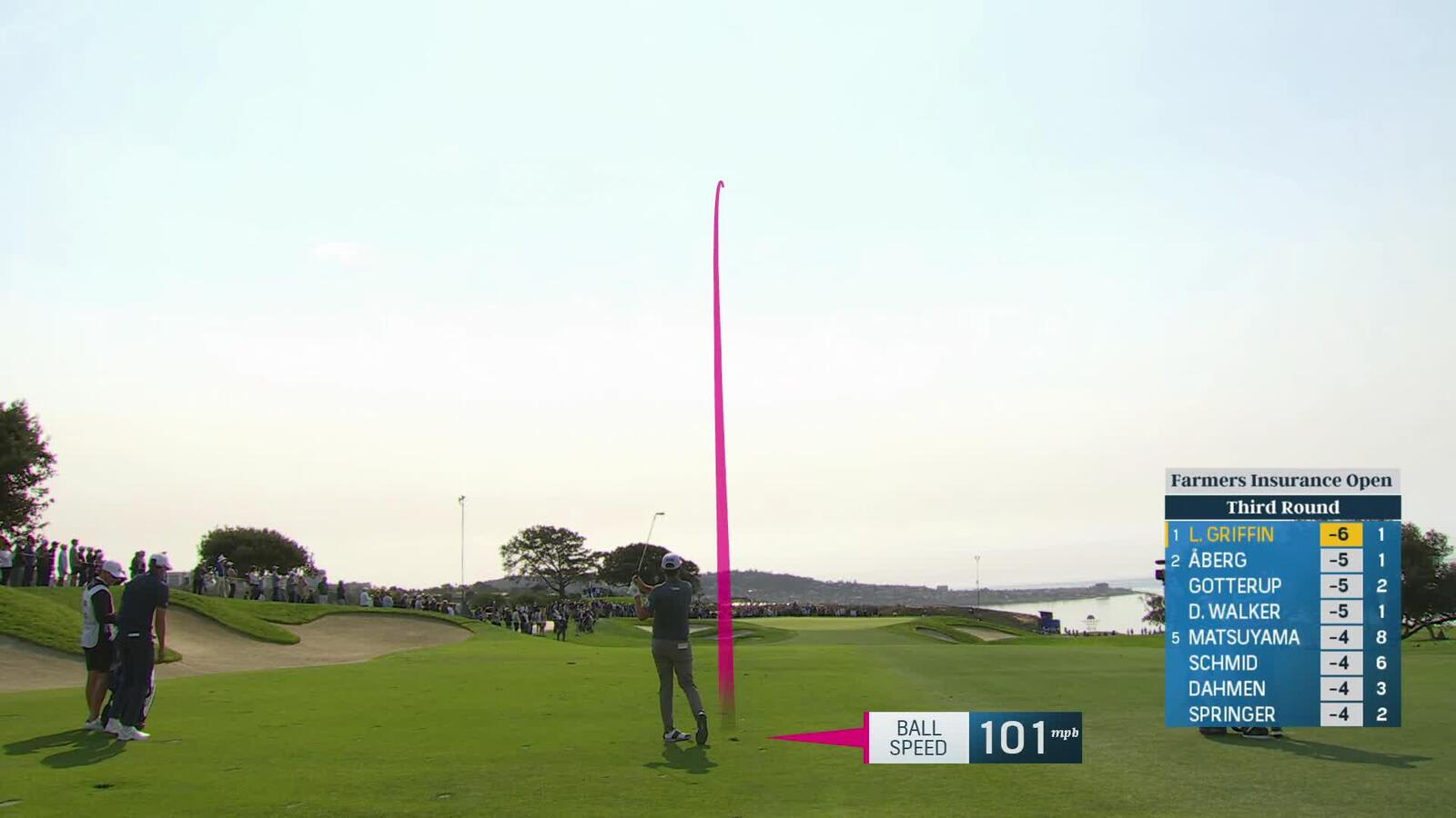 Lanto Griffin | Round 3 | 2nd hole | Shot 2 | 2025 Farmers