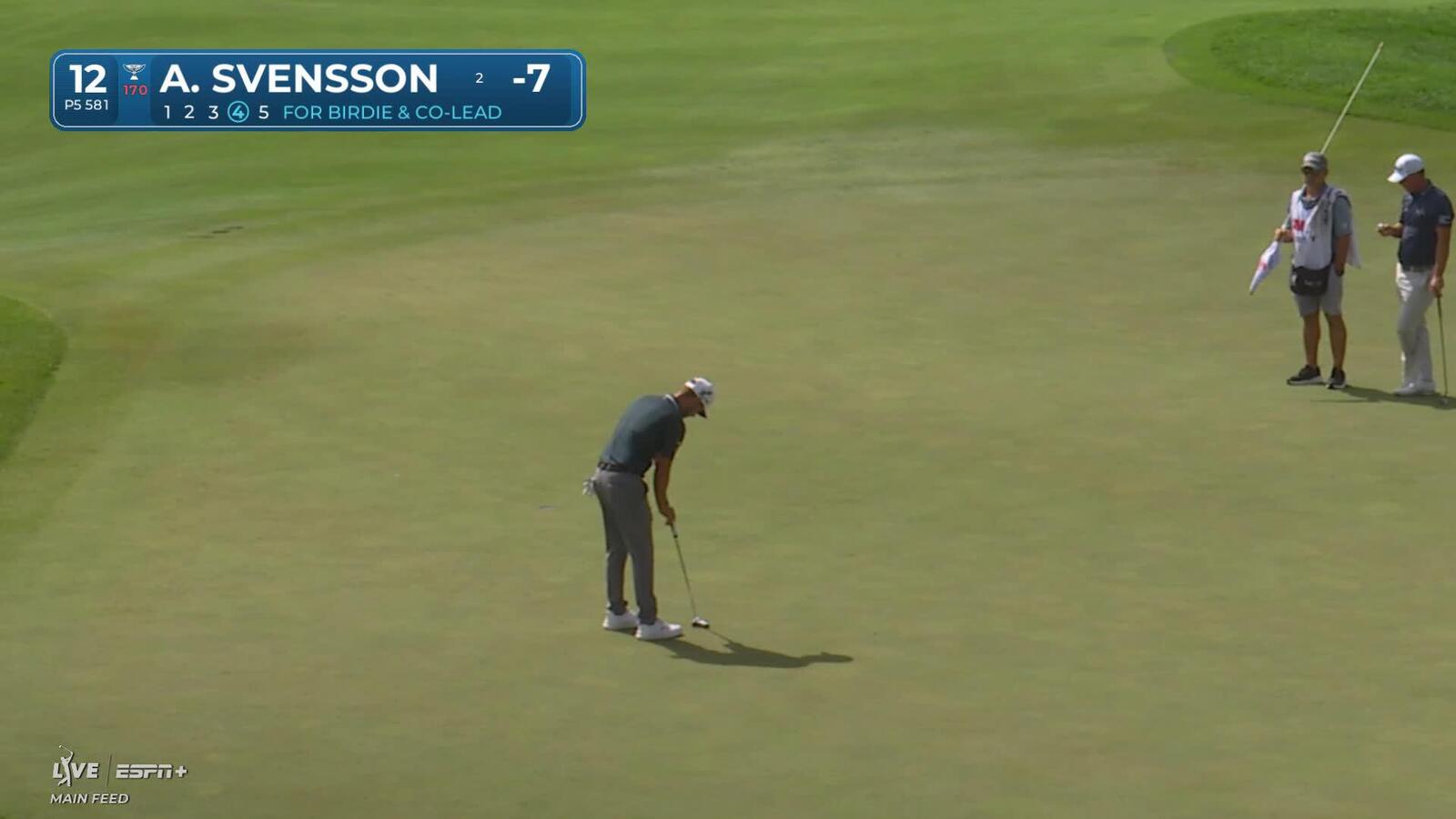 Adam Svensson | Round 1 | 12th hole | Shot 4 | 2025 3M Open