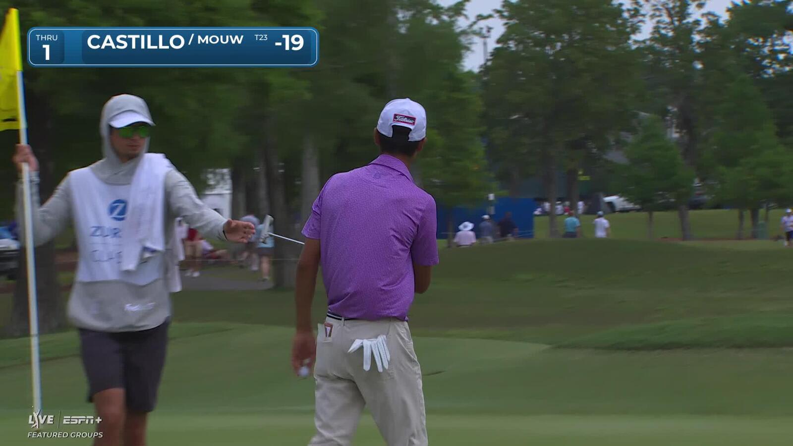 Ricky Castillo | Round 4 | 1st hole | Shot 4 | 2025 Zurich Classic