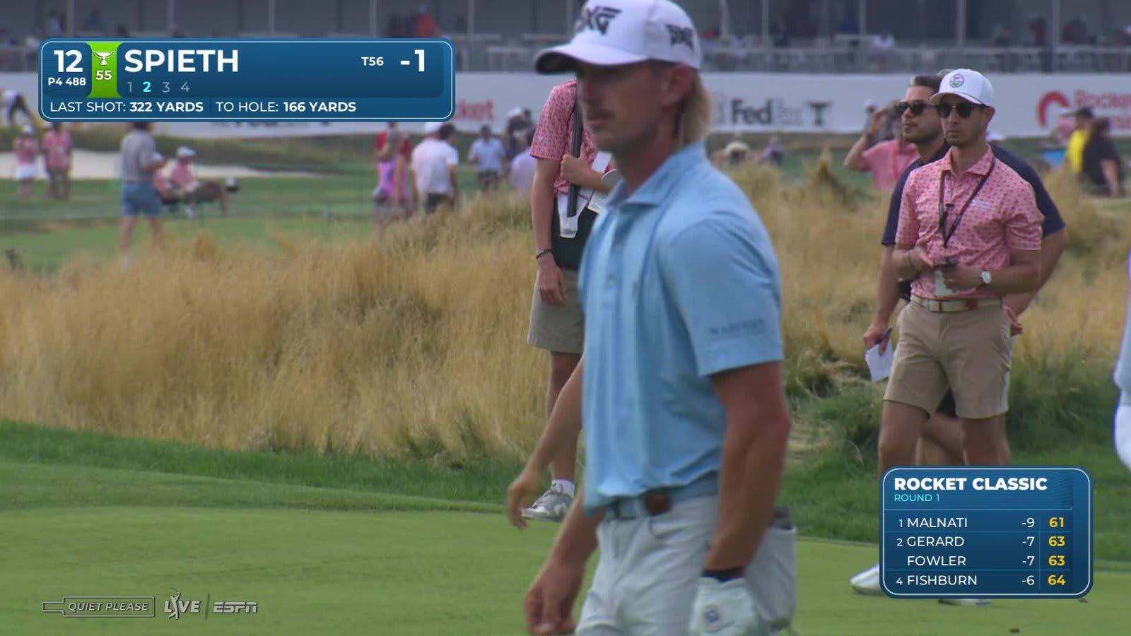 Jordan Spieth | Round 1 | 12th hole | Shot 2 | 2026 Rocket Classic