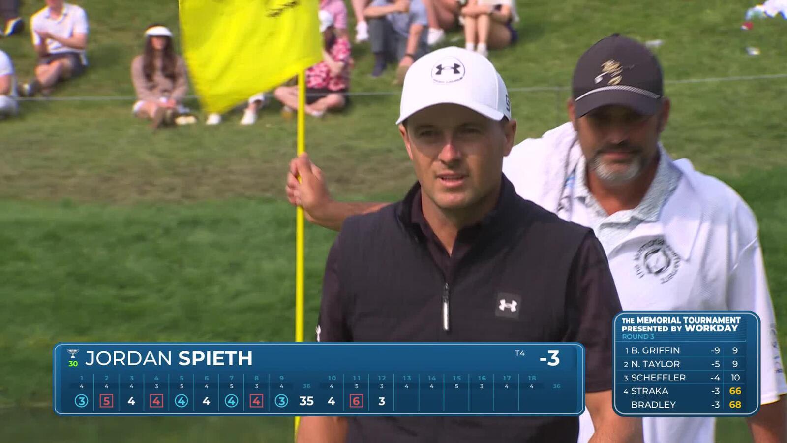 Jordan Spieth | Round 3 | 12th hole | Shot 3 | 2025 the Memorial
