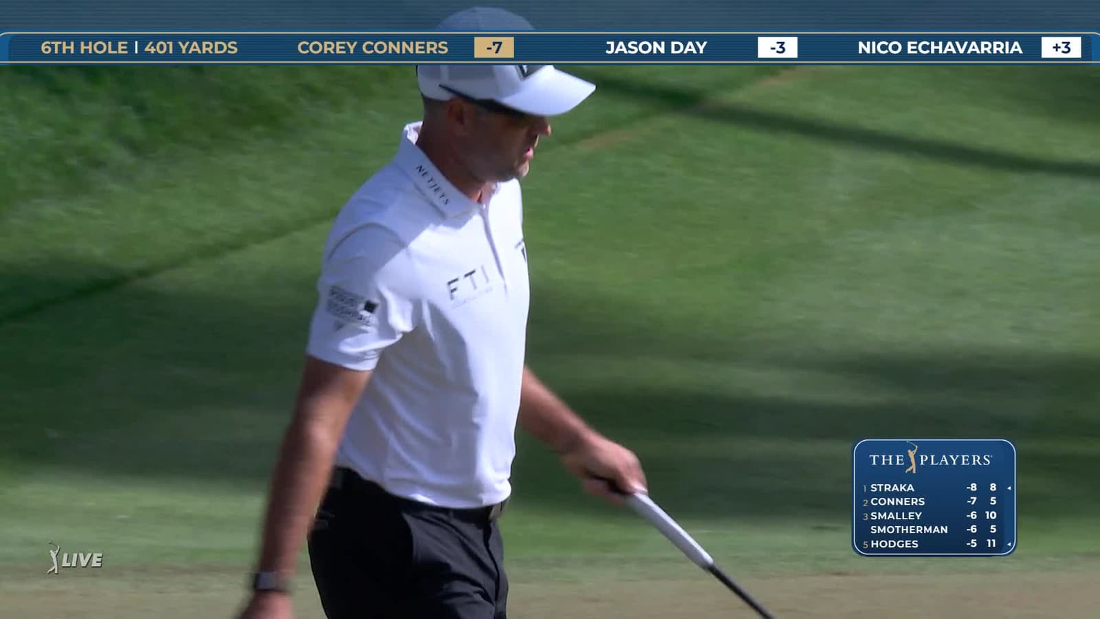 Corey Conners | Round 2 | 6th hole | Shot 3 | 2026 THE PLAYERS