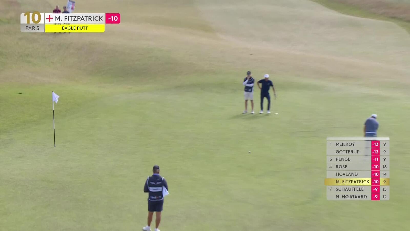 Matt Fitzpatrick | Round 4 | 10th hole | Shot 3 | 2025 Genesis Scottish Open