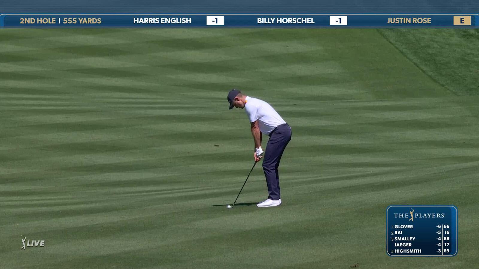 Justin Rose | Round 1 | 2nd hole | Shot 3 | 2025 THE PLAYERS