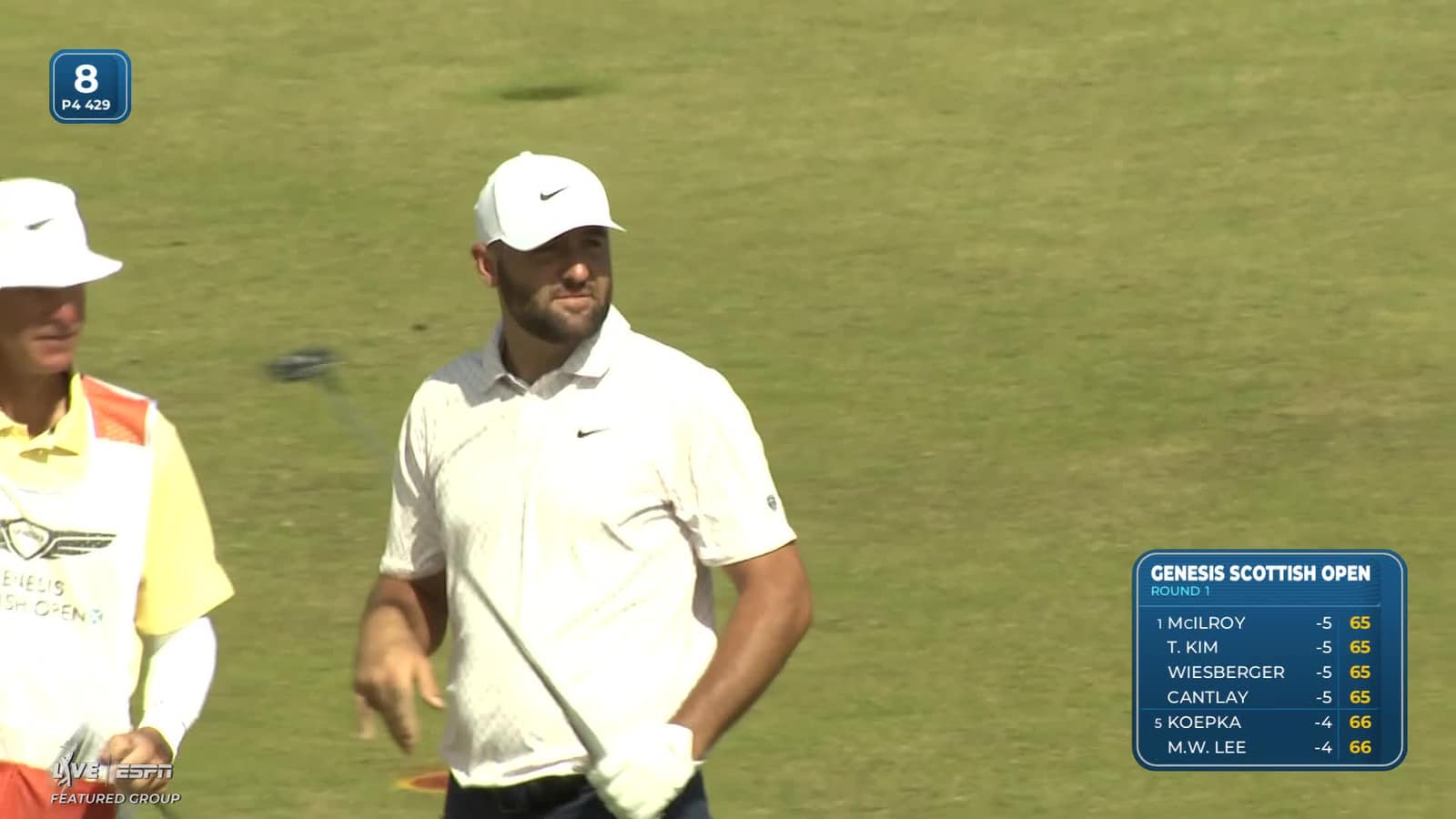 Scottie Scheffler | Round 1 | 8th hole | Shot 2 | 2026 Genesis Scottish Open