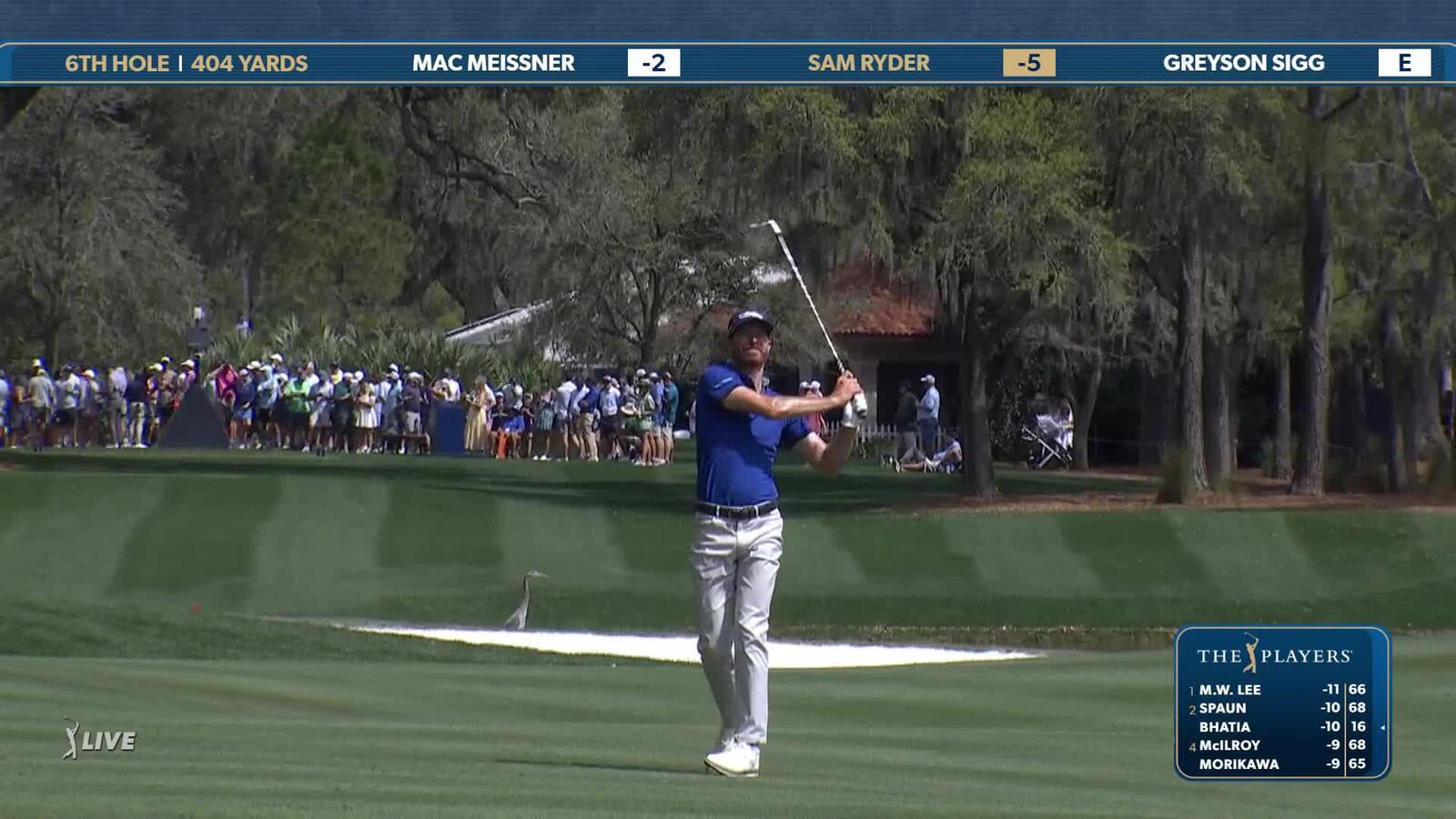 Sam Ryder | Round 2 | 6th hole | Shot 2 | 2025 THE PLAYERS