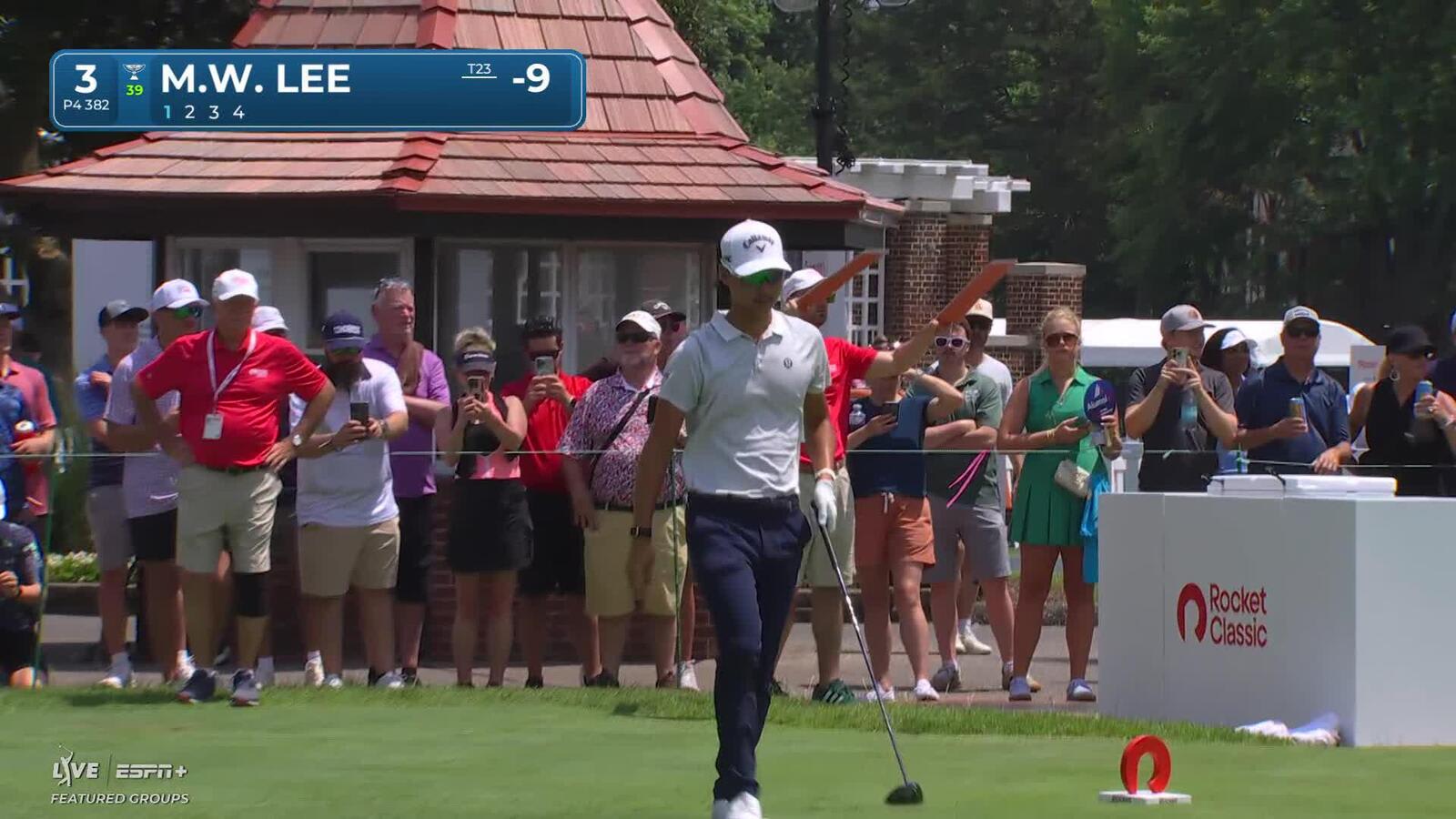 Min Woo Lee | Round 2 | 3rd hole | Shot 1 | 2025 Rocket Classic