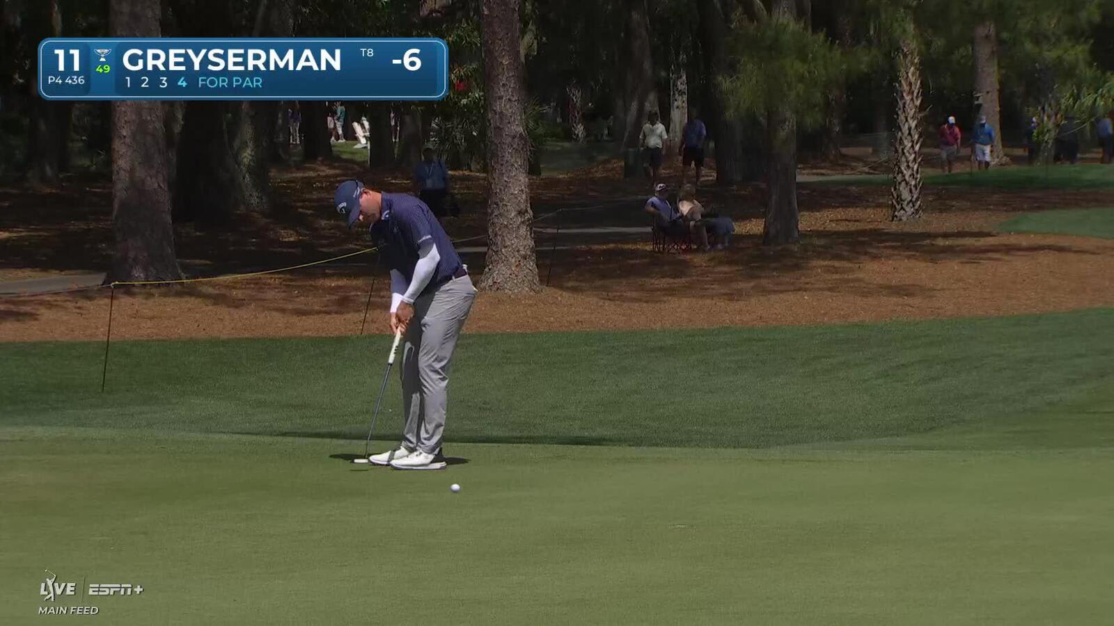 Max Greyserman | Round 2 | 11th hole | Shot 4 | 2025 RBC Heritage