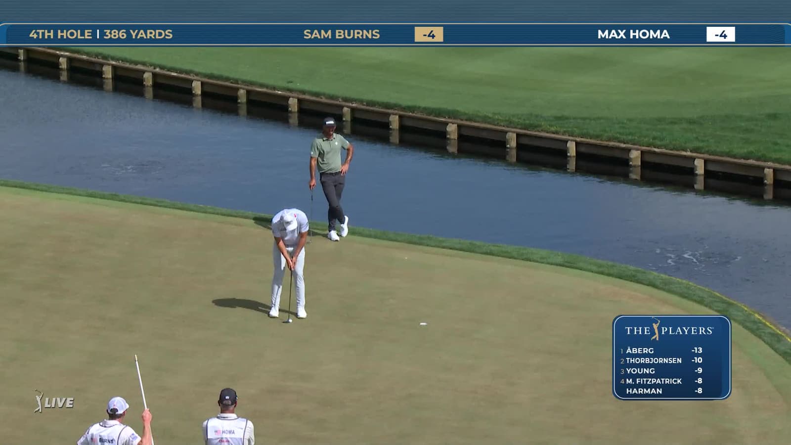 Sam Burns | Round 4 | 4th hole | Shot 3 | 2026 THE PLAYERS