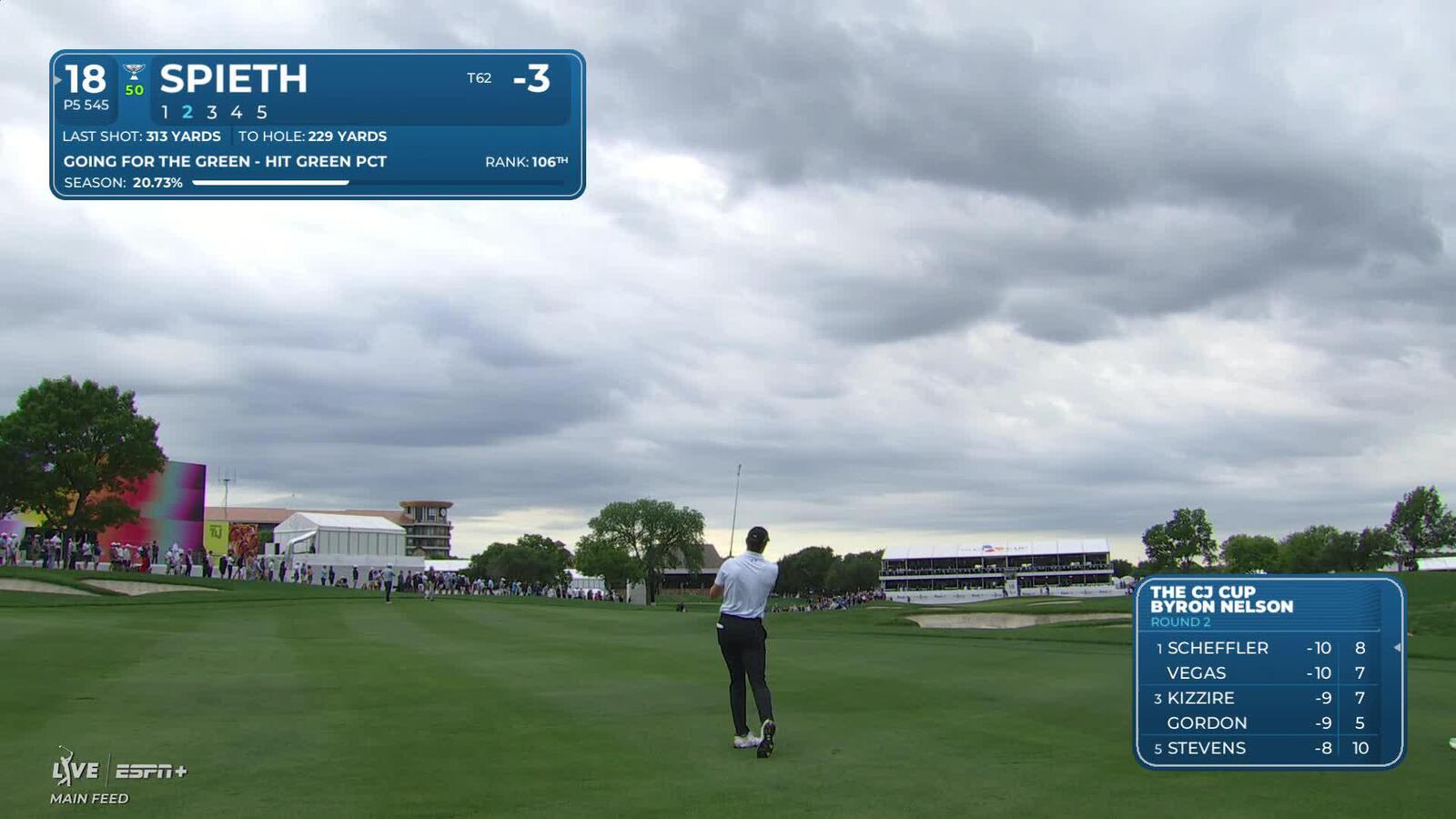 Jordan Spieth | Round 2 | 18th hole | Shot 2 | 2025 THE CJ CUP