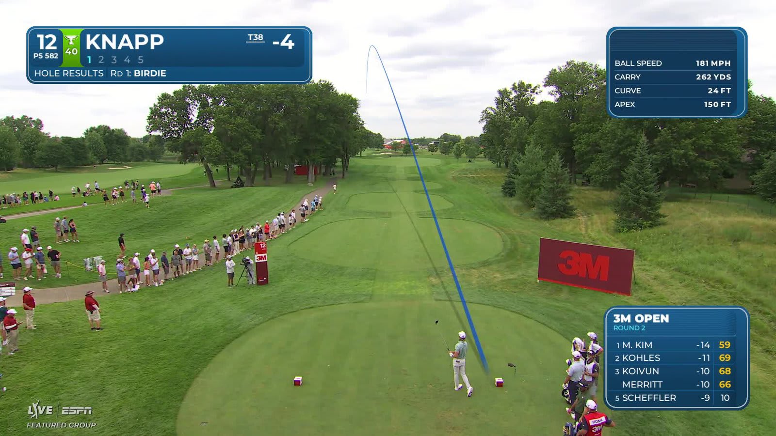 Jake Knapp | Round 2 | 12th hole | Shot 1 | 2026 3M Open