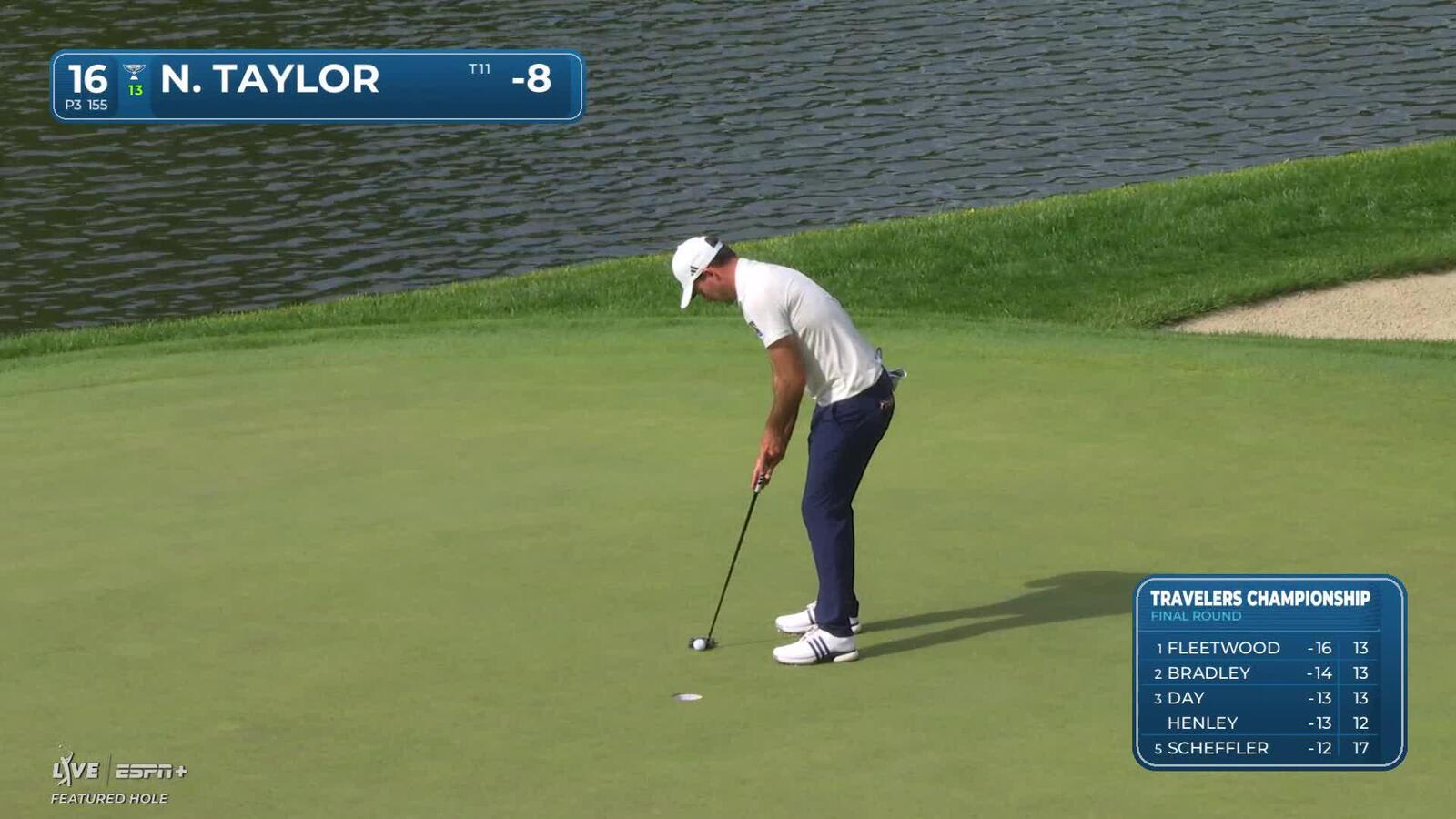 Nick Taylor | Round 4 | 16th hole | Shot 4 | 2025 Travelers