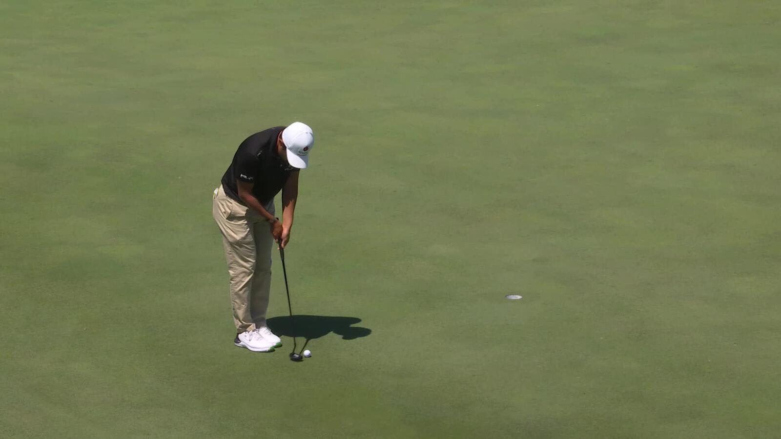 Takumi Kanaya | Round 4 | 4th hole | Shot 3 | 2025 THE CJ CUP