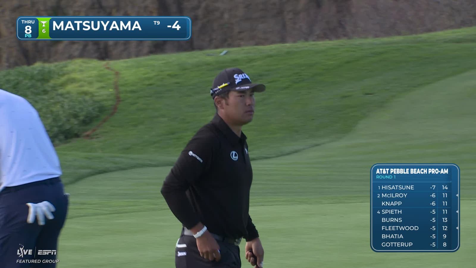 Hideki Matsuyama | Round 1 | 8th hole | Shot 3 | 2026 AT&T Pebble Beach