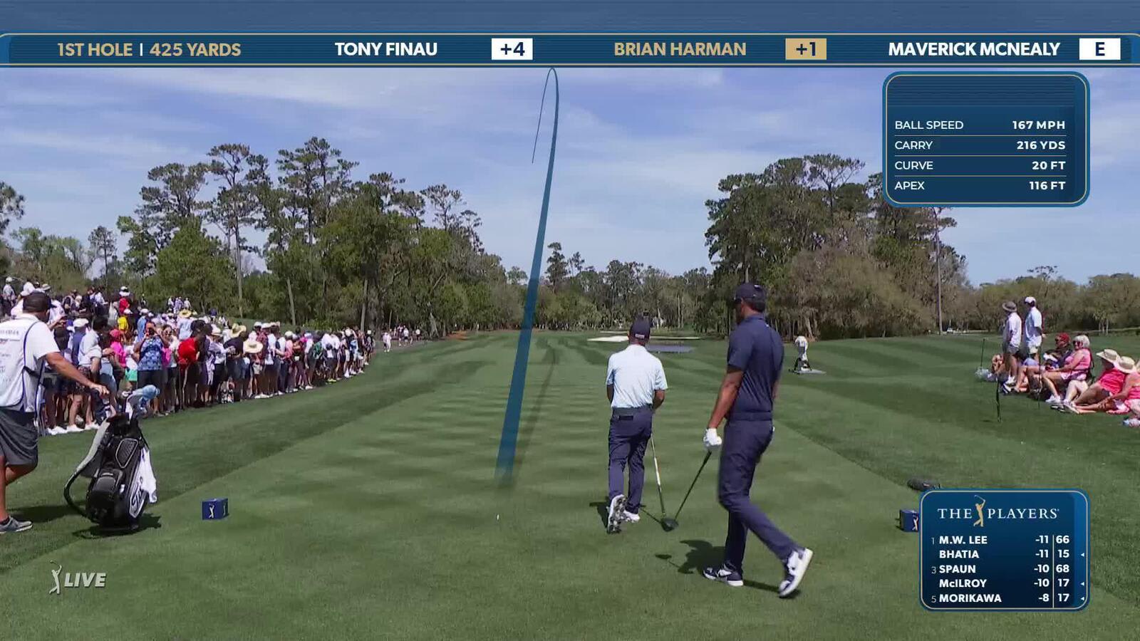 Brian Harman | Round 2 | 1st hole | Shot 1 | 2025 THE PLAYERS