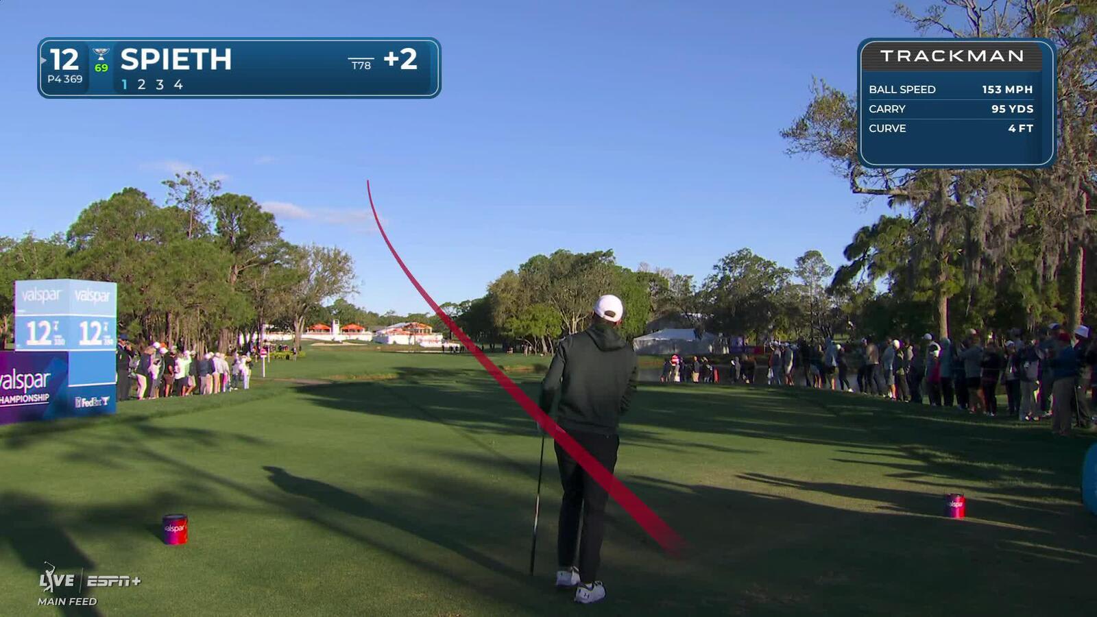 Jordan Spieth | Round 2 | 12th hole | Shot 1 | 2025 Valspar