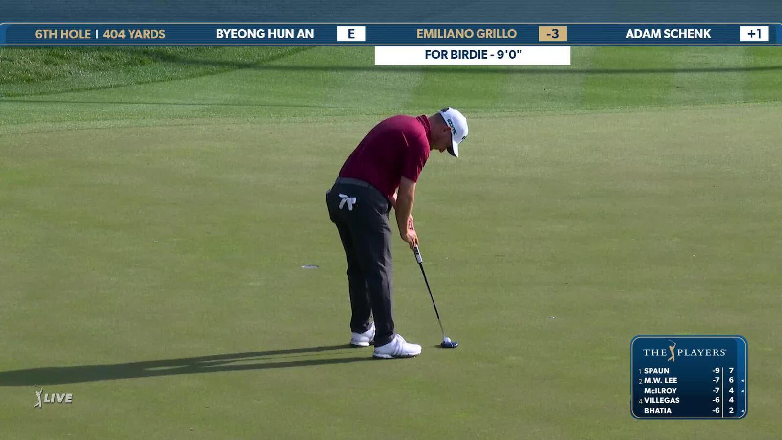 Emiliano Grillo | Round 2 | 6th hole | Shot 3 | 2025 THE PLAYERS