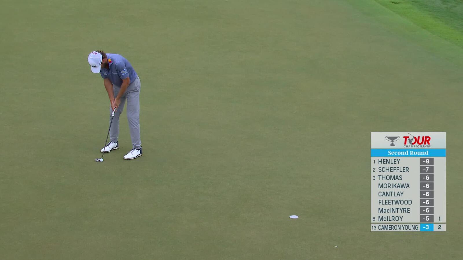 Cameron Young | Round 2 | 3rd hole | Shot 3 | 2025 TOUR Championship