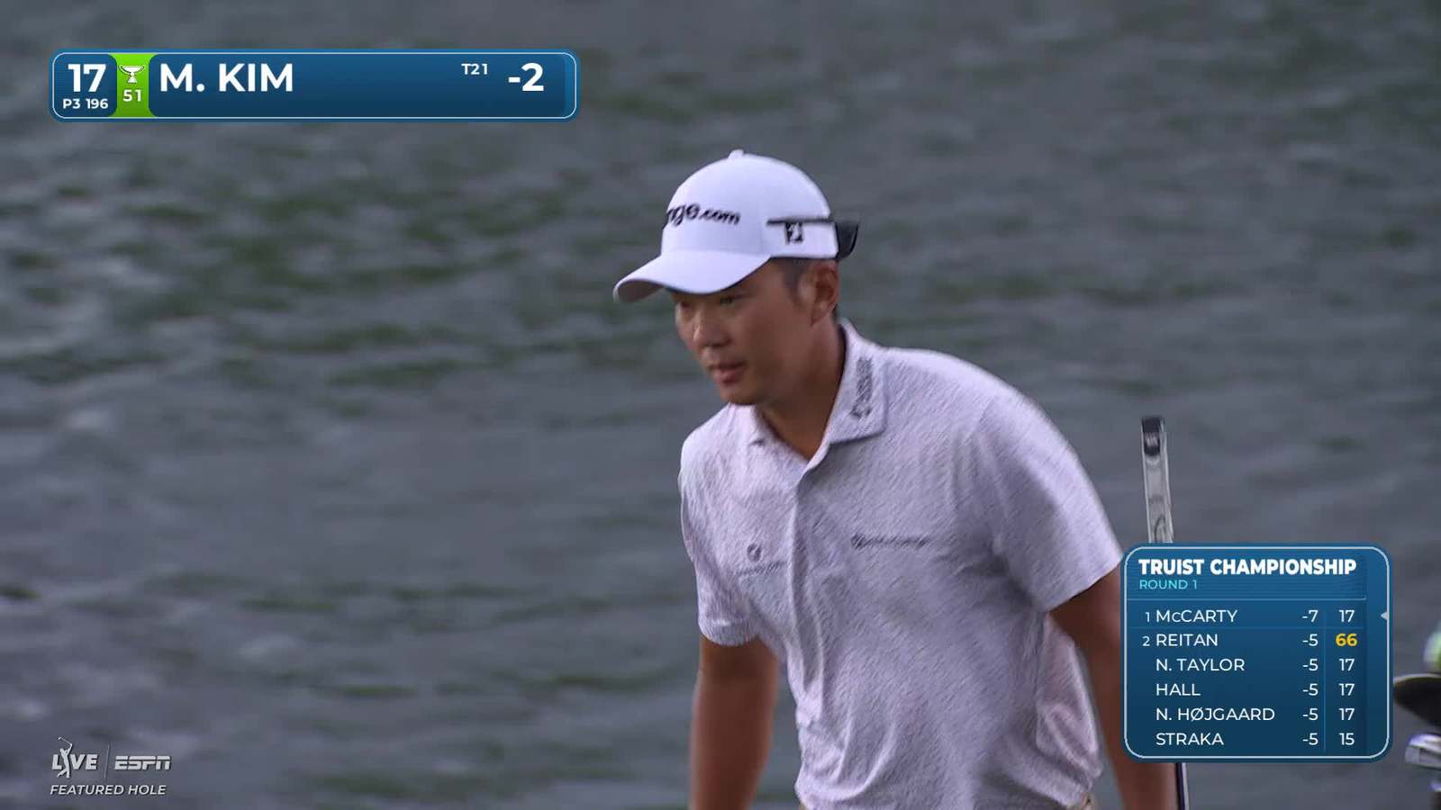 Michael Kim | Round 1 | 17th hole | Shot 2 | 2026 Truist Championship