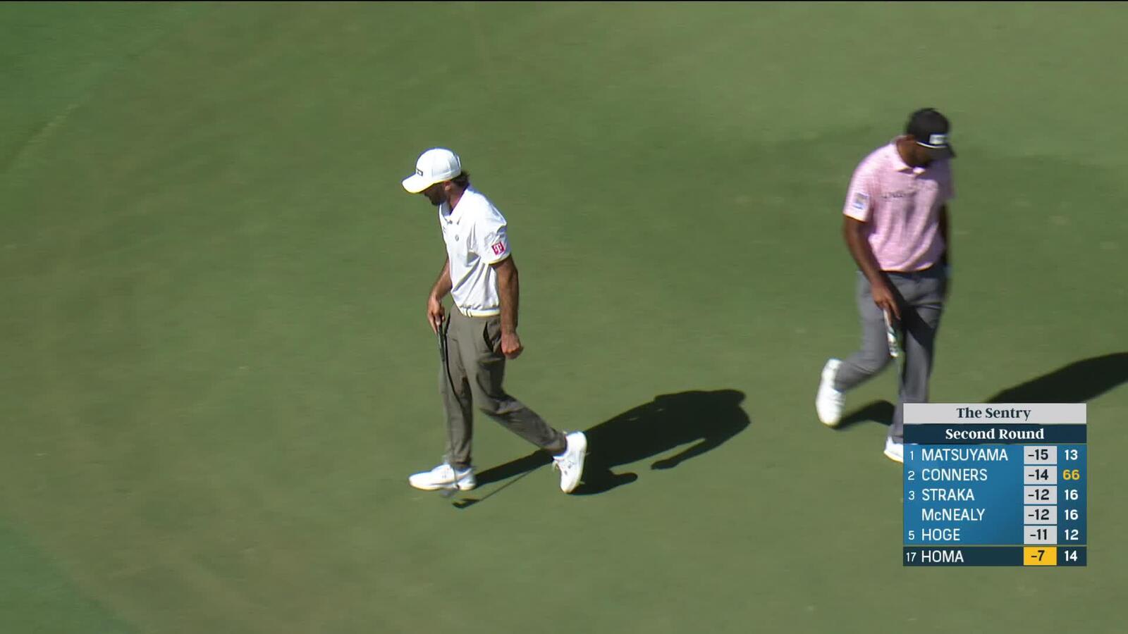 Max Homa | Round 2 | 14th hole | Shot 4 | 2025 The Sentry