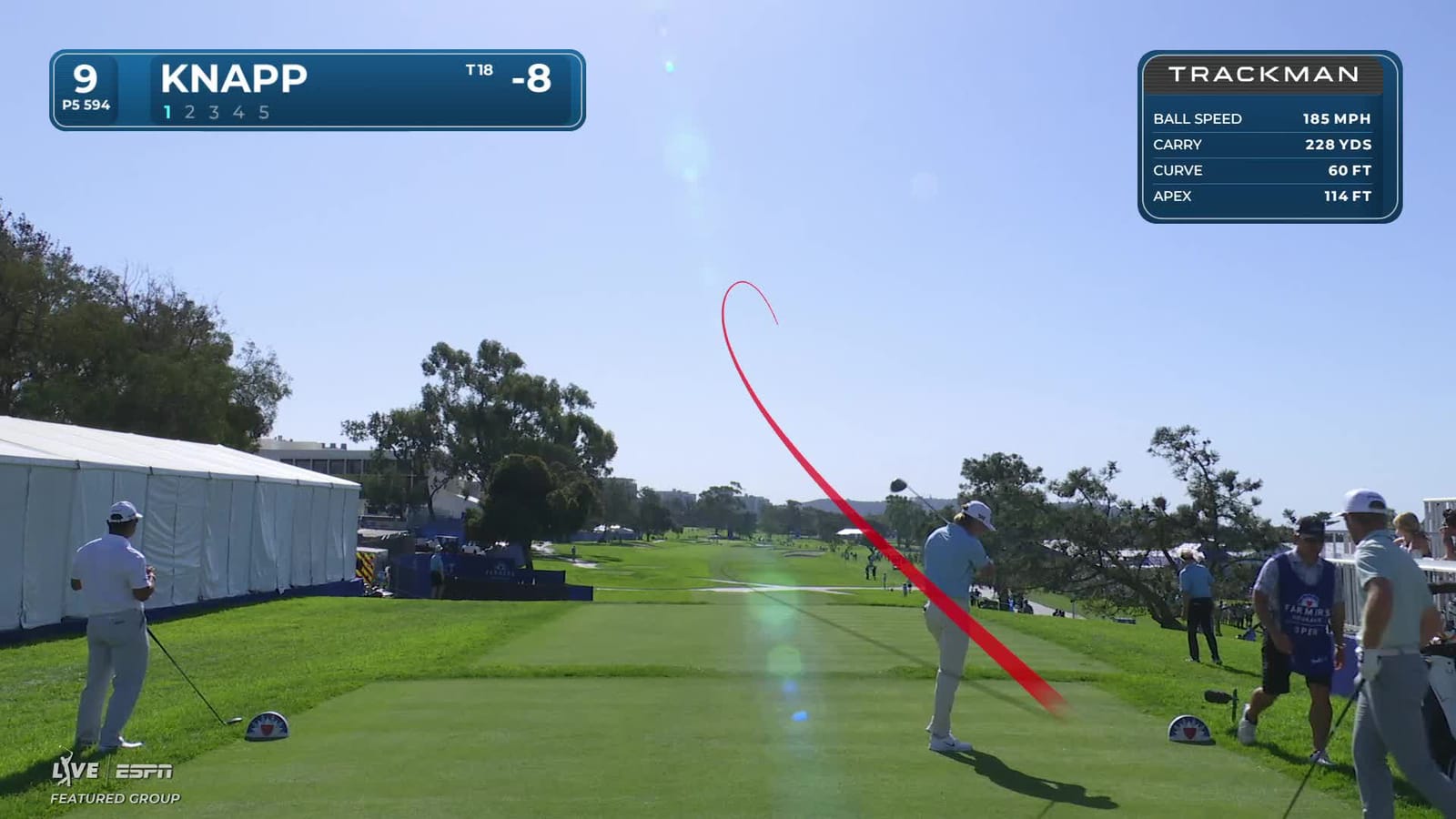 Jake Knapp | Round 3 | 9th hole | Shot 1 | 2026 Farmers