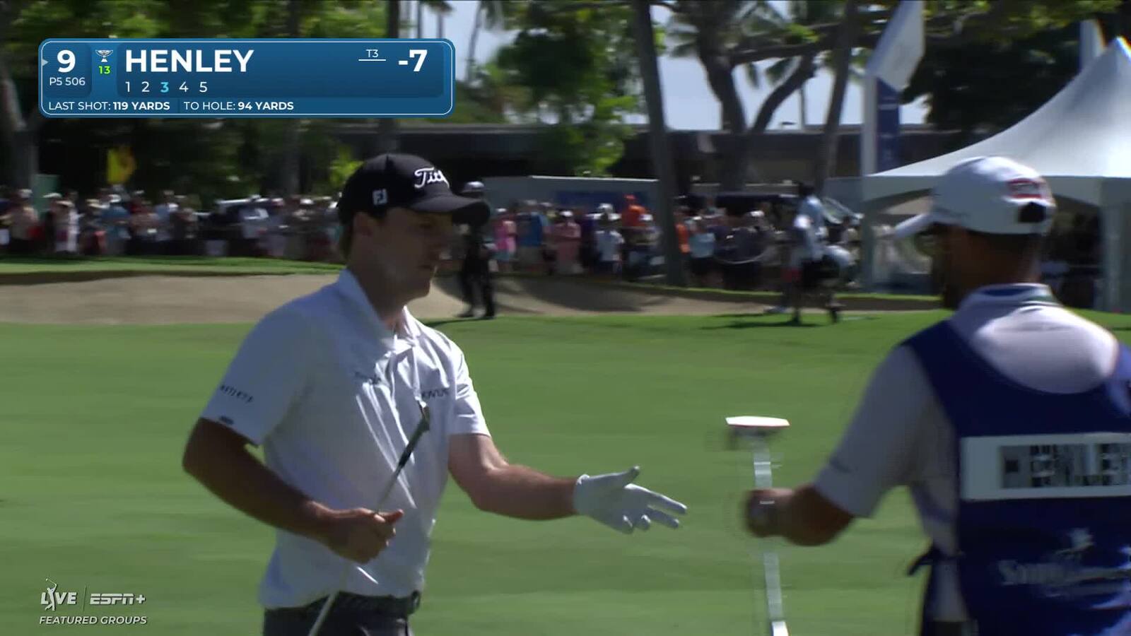 Russell Henley | Round 2 | 9th hole | Shot 3 | 2025 Sony Open