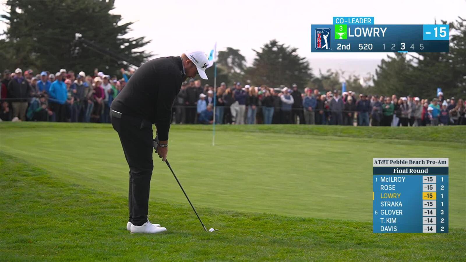 Shane Lowry | Round 4 | 2nd hole | Shot 3 | 2025 AT&T Pebble Beach
