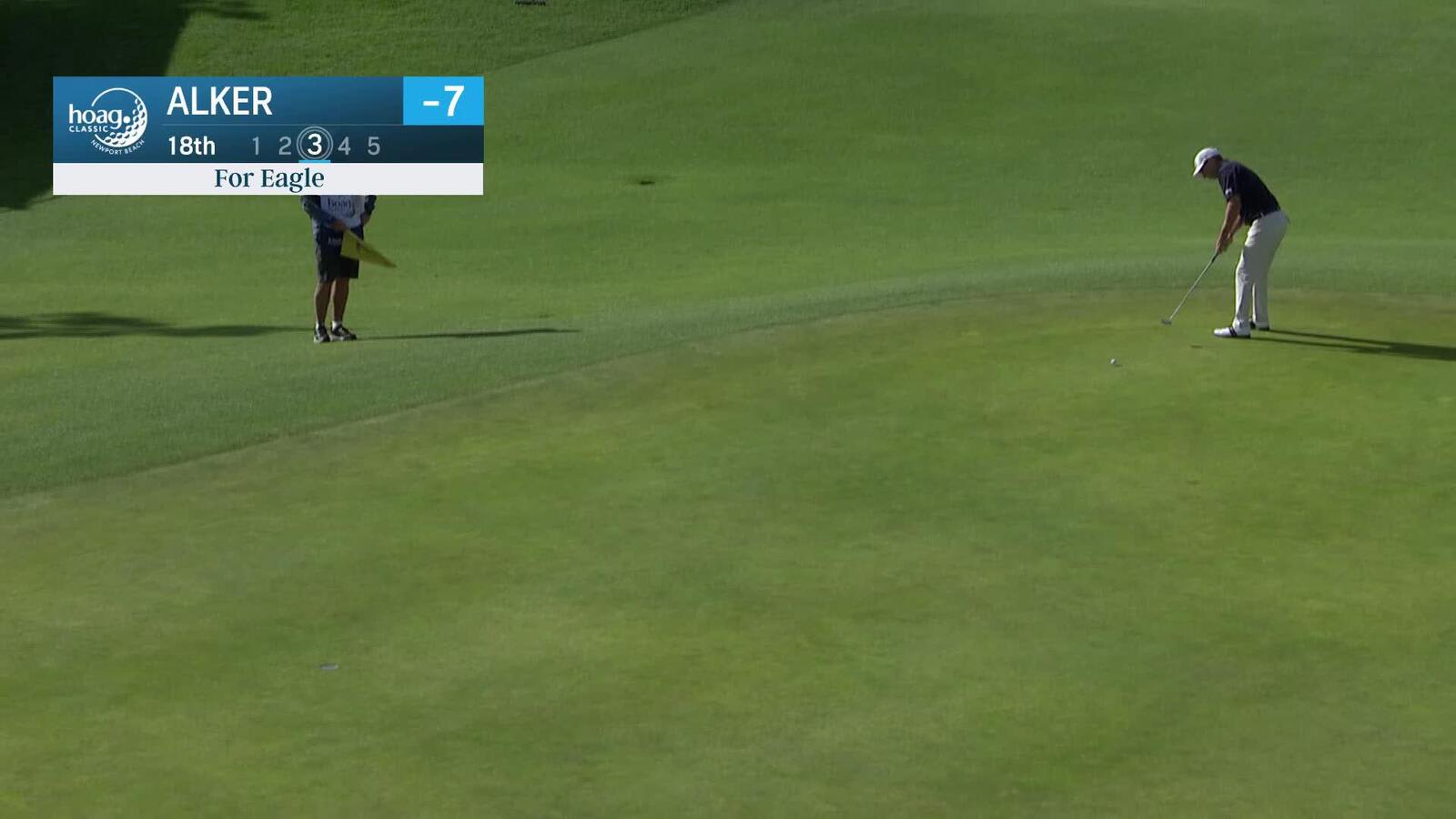 Steven Alker | Round 2 | 18th hole | Shot 3 | 2025 Hoag Classic