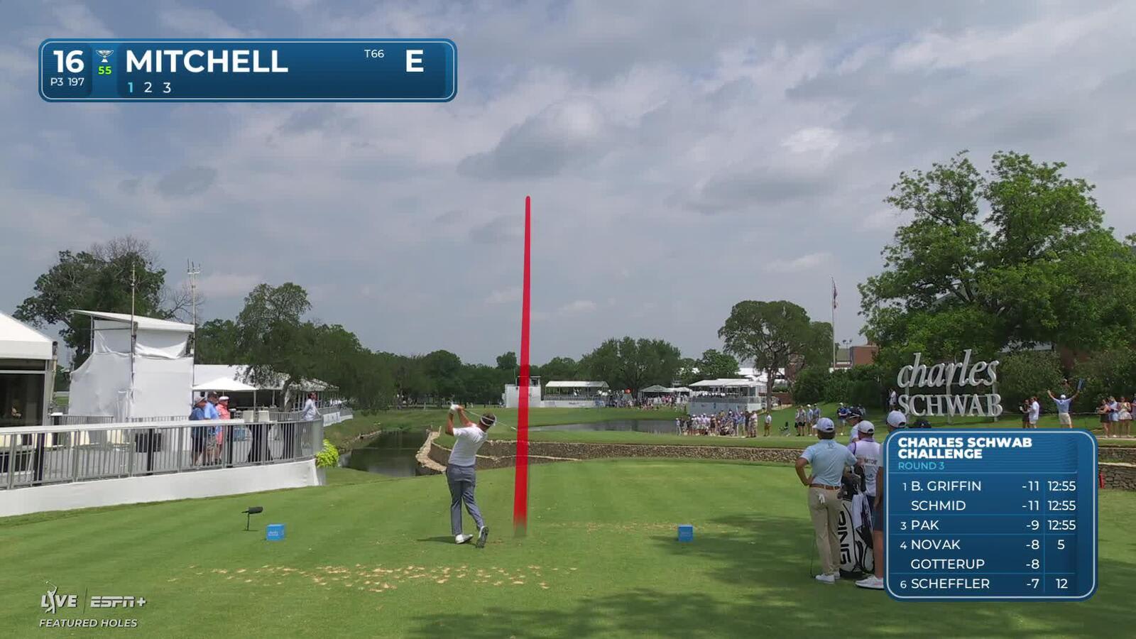 Keith Mitchell | Round 3 | 16th hole | Shot 1 | 2025 Charles Schwab