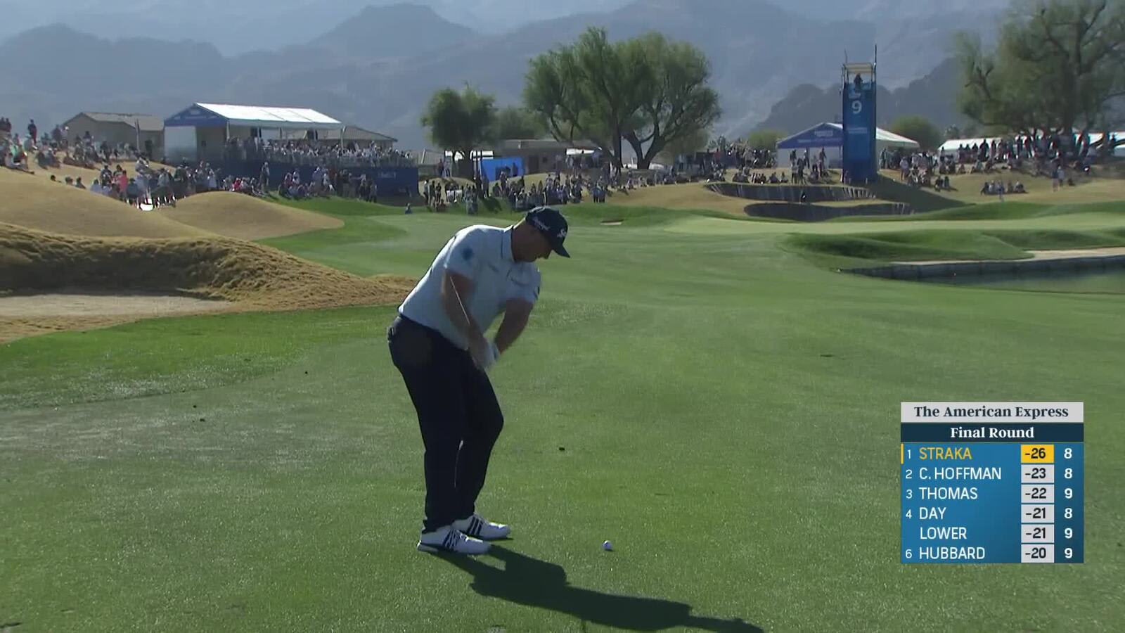 Sepp Straka | Round 4 | 9th hole | Shot 2 | 2025 The American Express