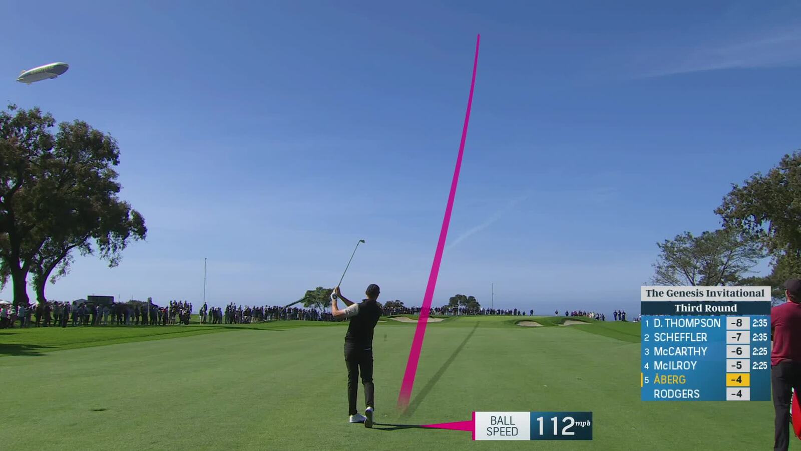 Ludvig Åberg | Round 3 | 1st hole | Shot 2 | 2025 Genesis