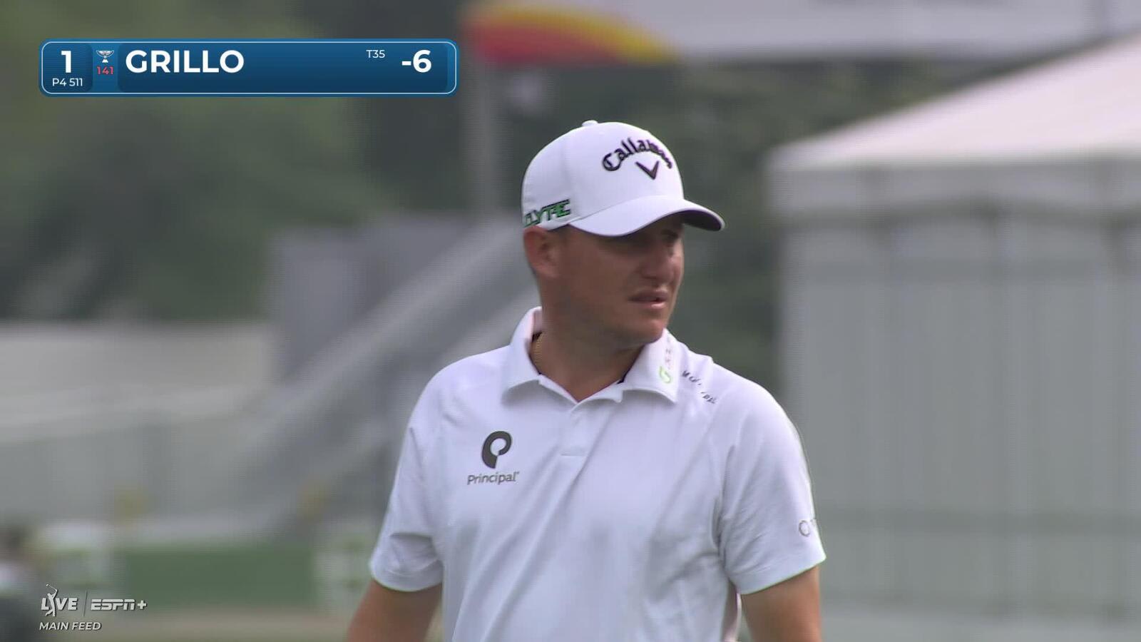 Emiliano Grillo | Round 4 | 1st hole | Shot 2 | 2025 Houston Open