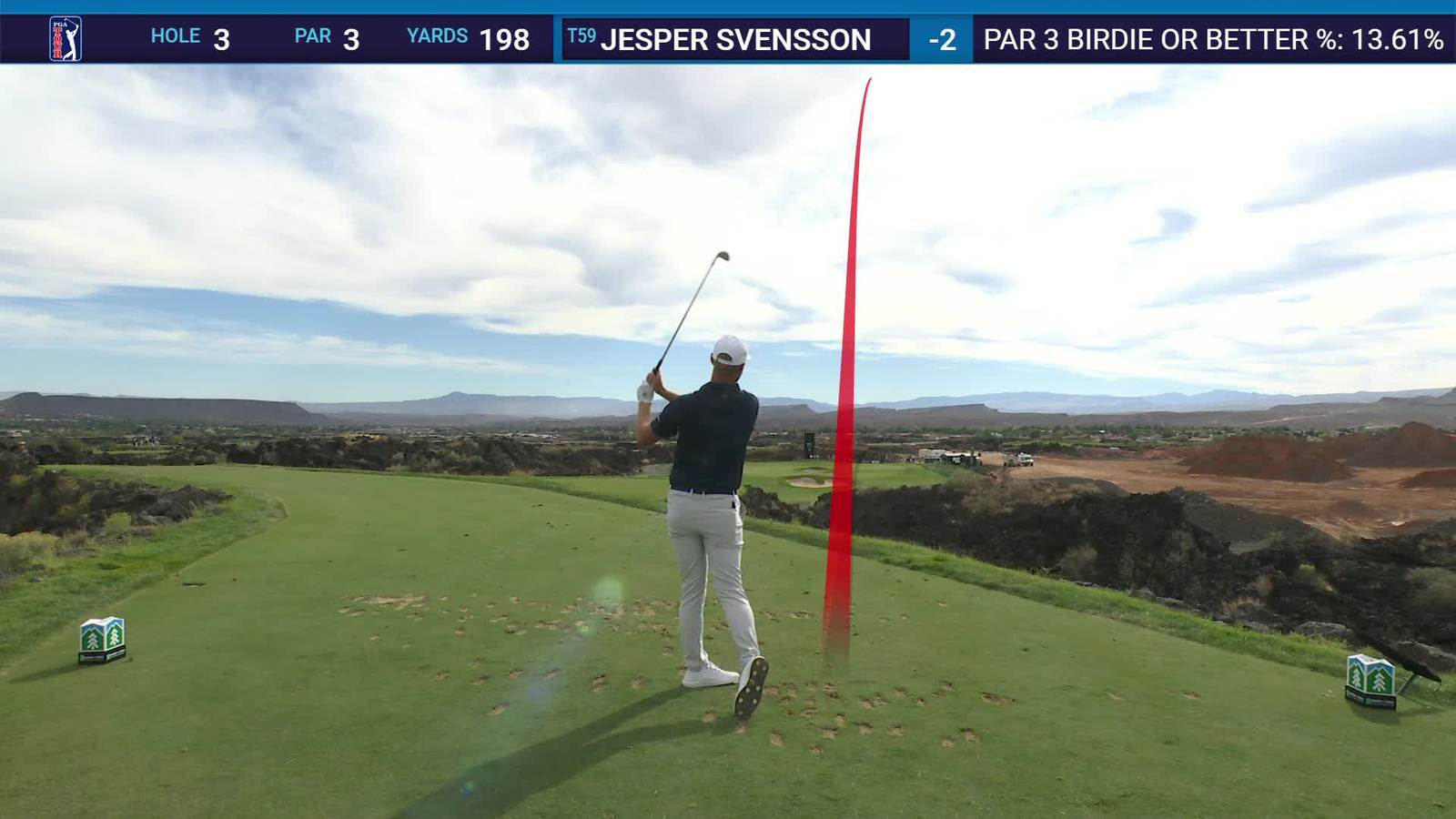 Jesper Svensson | Round 3 | 3rd hole | Shot 1 | 2025 Bank of Utah