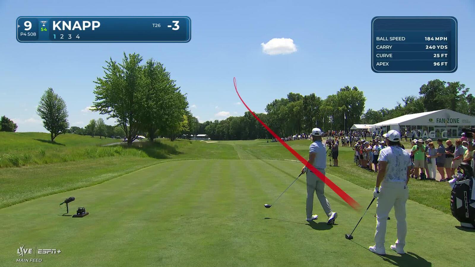 Jake Knapp | Round 1 | 9th hole | Shot 1 | 2025 John Deere