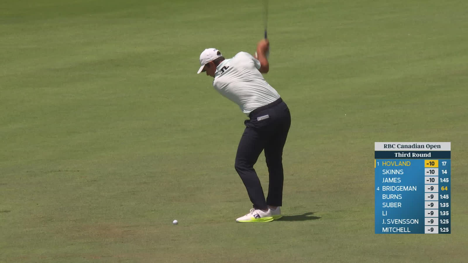 Viktor Hovland | Round 3 | 18th hole | Shot 2 | 2026 RBC Canadian