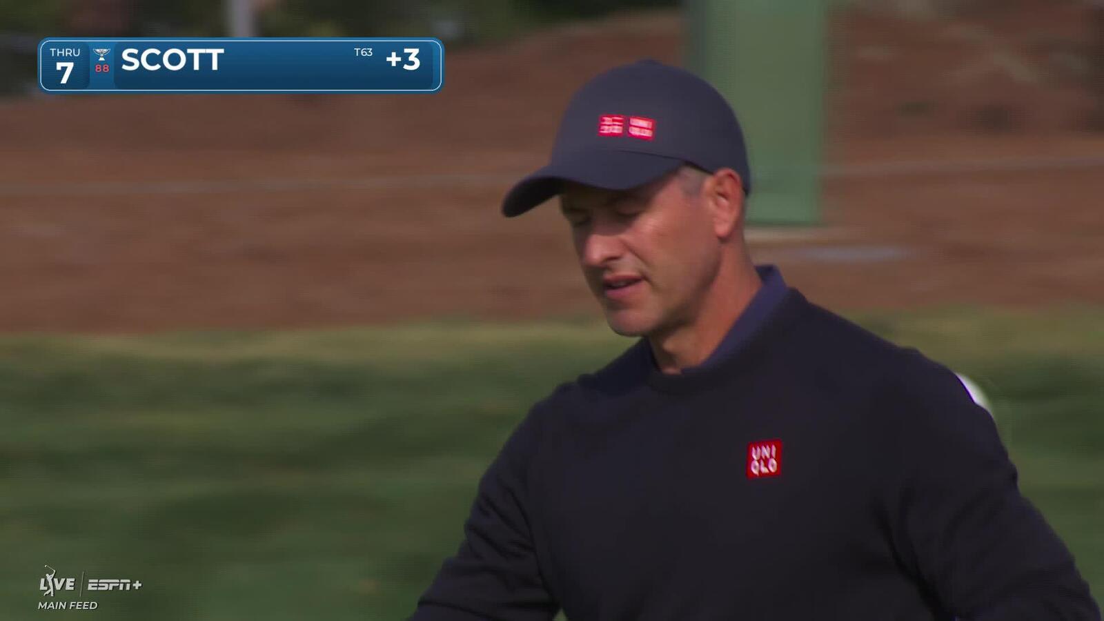 Adam Scott | Round 4 | 7th hole | Shot 3 | 2025 Valspar