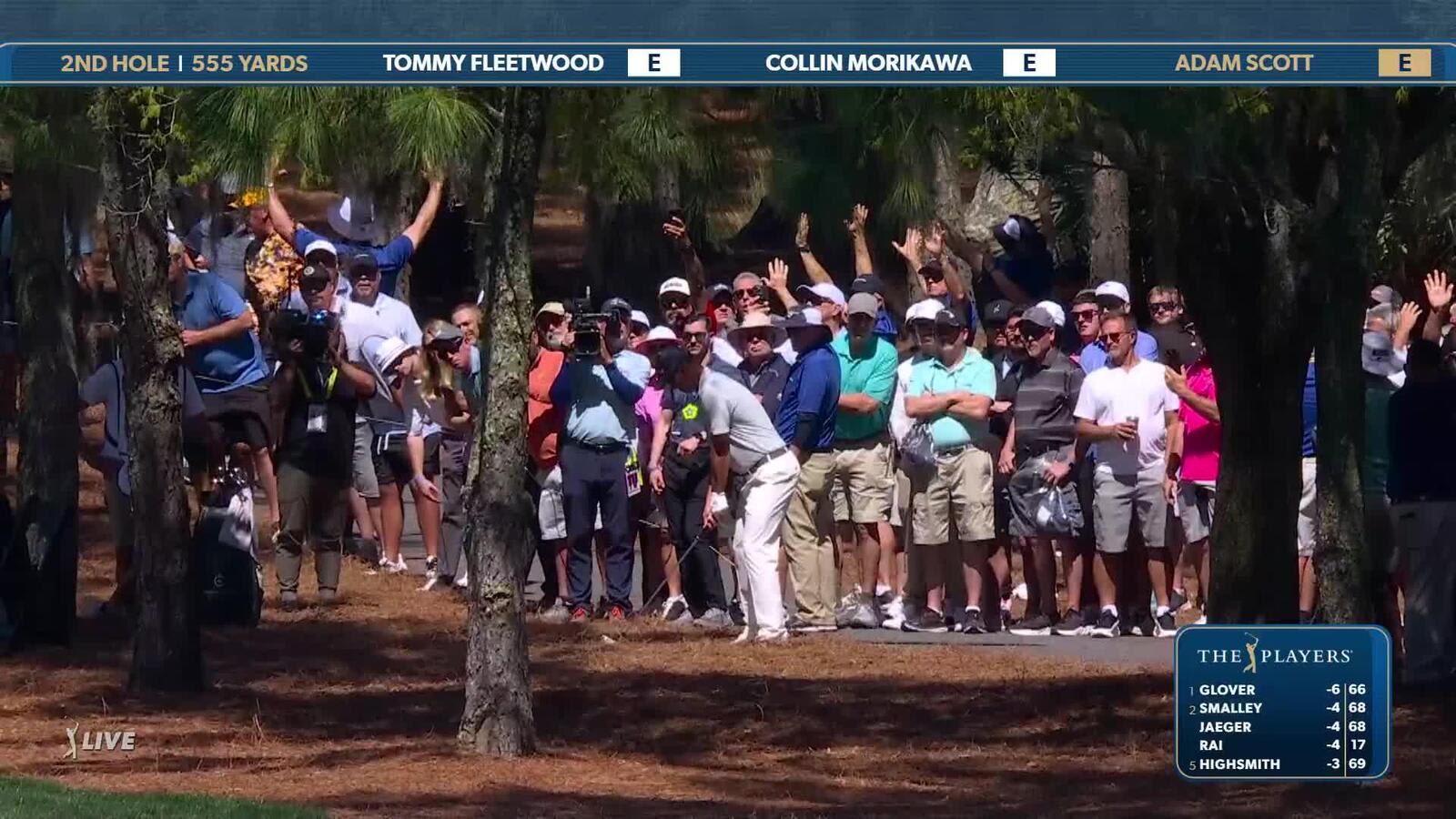 Adam Scott | Round 1 | 2nd hole | Shot 2 | 2025 THE PLAYERS
