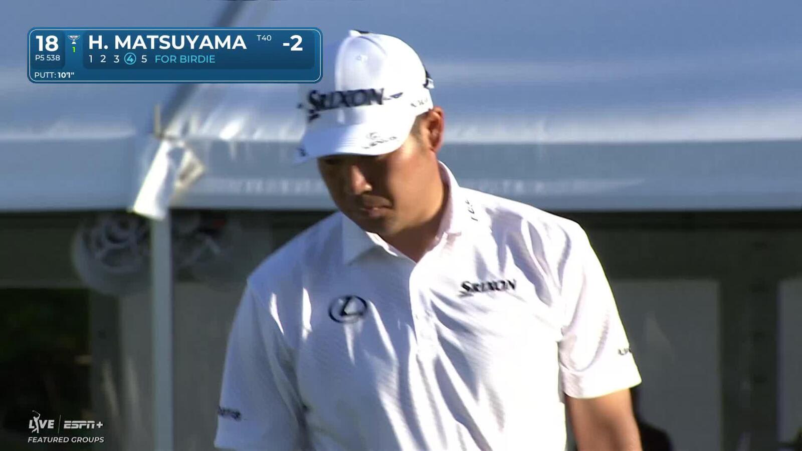 Hideki Matsuyama | Round 1 | 18th hole | Shot 4 | 2025 Sony Open