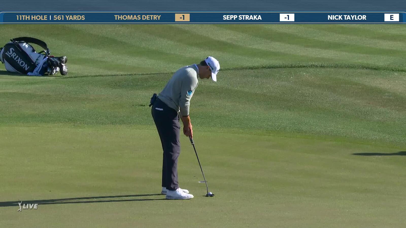 Thomas Detry | Round 1 | 11th hole | Shot 5 | 2025 THE PLAYERS