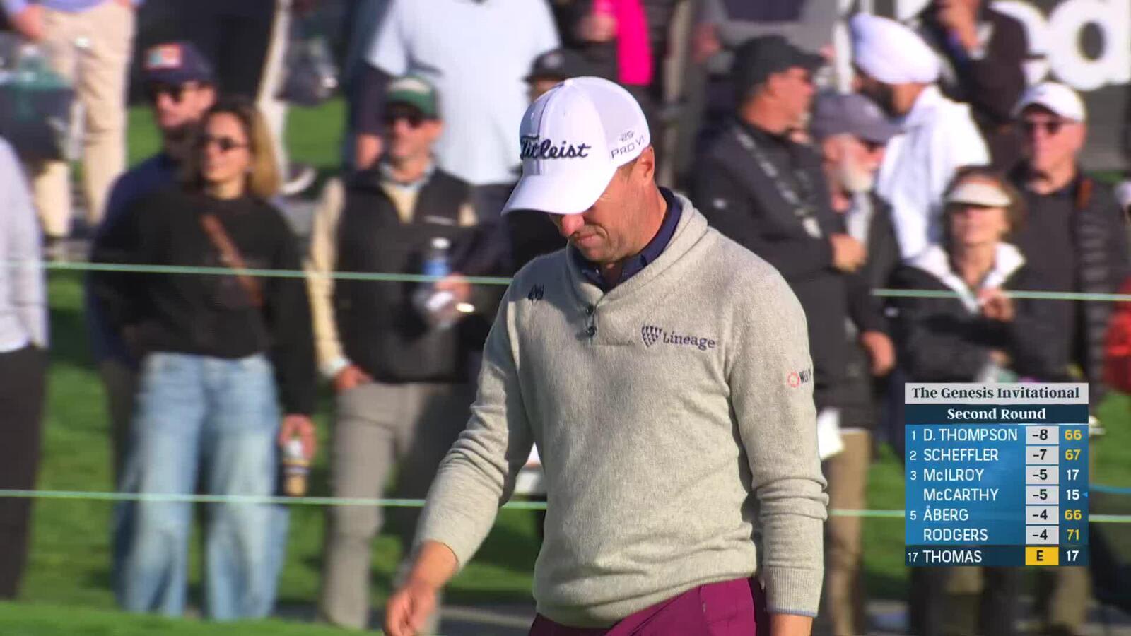 Justin Thomas | Round 2 | 18th hole | Shot 3 | 2025 Genesis